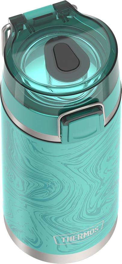 THERMOS ICON SERIES, Water Bottle with Spout - 18 Ounce, Marble - Stainless Steel Vacuum Insulated Water Bottle with Lid