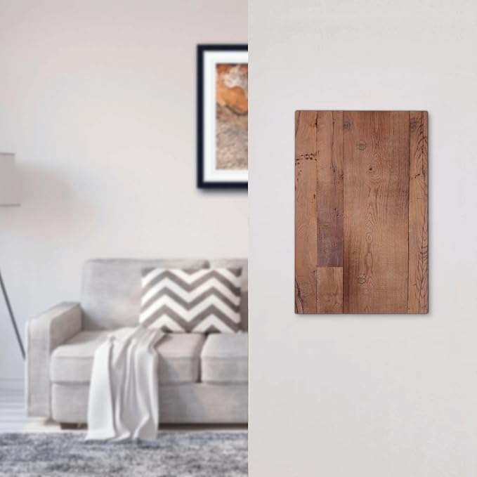Rustic Brown Dark Wood Texture Printing Light Switch Cover Plate 1 Gang No Device Blank Electrical Wall Plates Faceplate Decorative Switch Plate For Farmhouse Cabin Decor