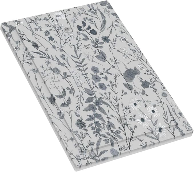 Boho Wild Flowers Farm Floral 1 Gang Light Switch Cover No Device Wall Plate Decorative Daisy Blank Switchplate Electrical Faceplate for Bathroom Home Living Room Bedroom Art Panel Decorate