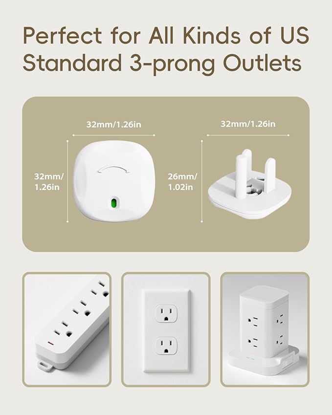 BBBsecure Plug Covers Baby Proofing 24 Pack – Baby-Resistant Rotating Plug Covers for US 3-Prong Electrical Outlets, Toddler Safety Protection, Easy Adult Removal, White