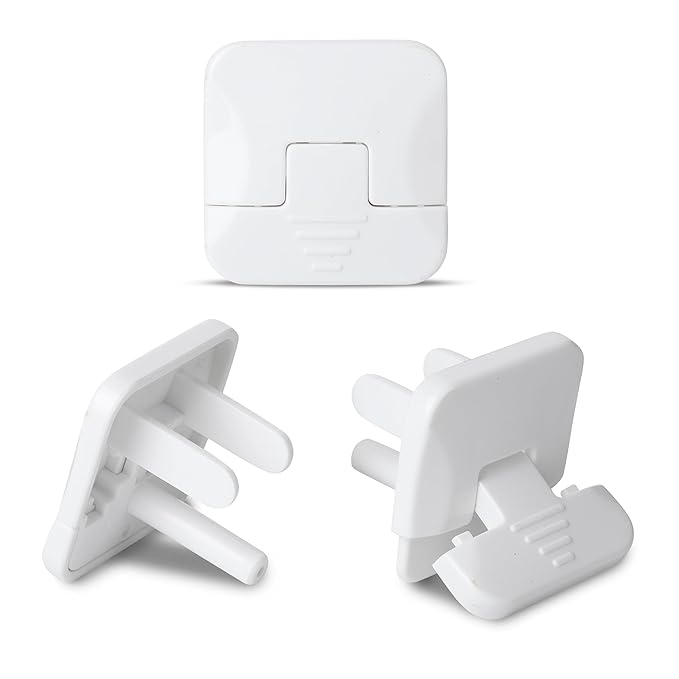 Bates- Outlet Covers Child Proof, 10 Pack, White, 3 Prong Outlet Covers