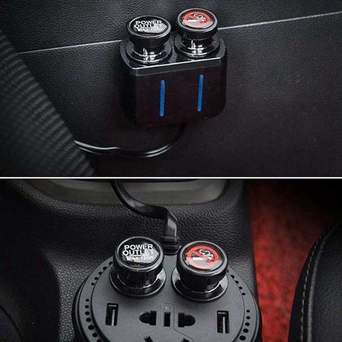 Cigarette Lighter Socket Cover Cap 2 Pack, Universal Waterproof Dustproof Plug for Car Power Port Outlet - Prevent Kids from Electric Shock