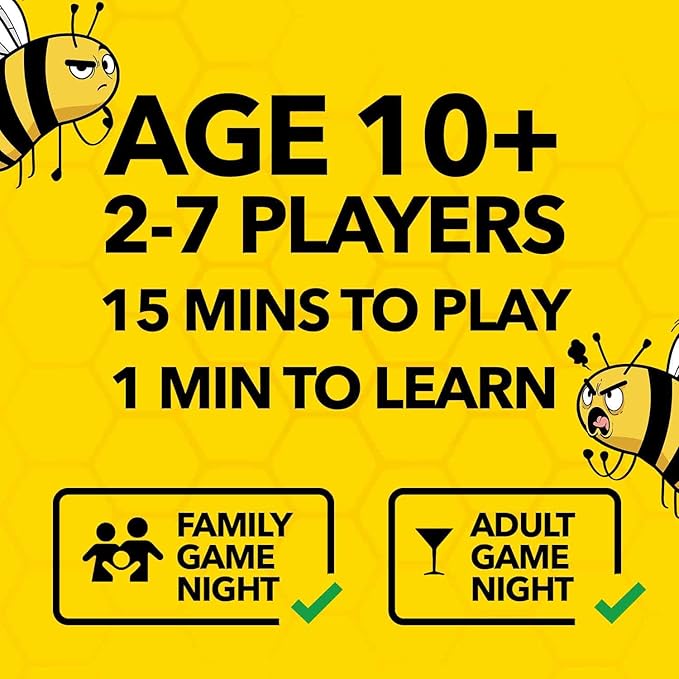 QUOKKA Family Board Games for Kids 8-12 – Party Game for Kids & Adults Game Night – Don’t Bee Last – Global Language-Free Edition – Colors & Shapes – Card Game for Teen Boys and Girls Ages 6 7 10