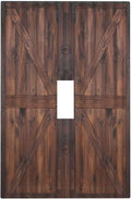 Rustic Barn Doors Vintage Brown Wood Plank Print Decorative Light Switch Cover 1 Gang Single Toggle Device Electrical Faceplate Switchplates Decorator Outlet Wall Plate for Farmhouse Home Decor