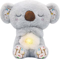 rytopt Breathing Stuffed Animal, No Breathing Movement in Its Abdomen, Koala Stuffed Animal, 4 Gear Adjustment, Volume Control, with Music & Lights ﻿