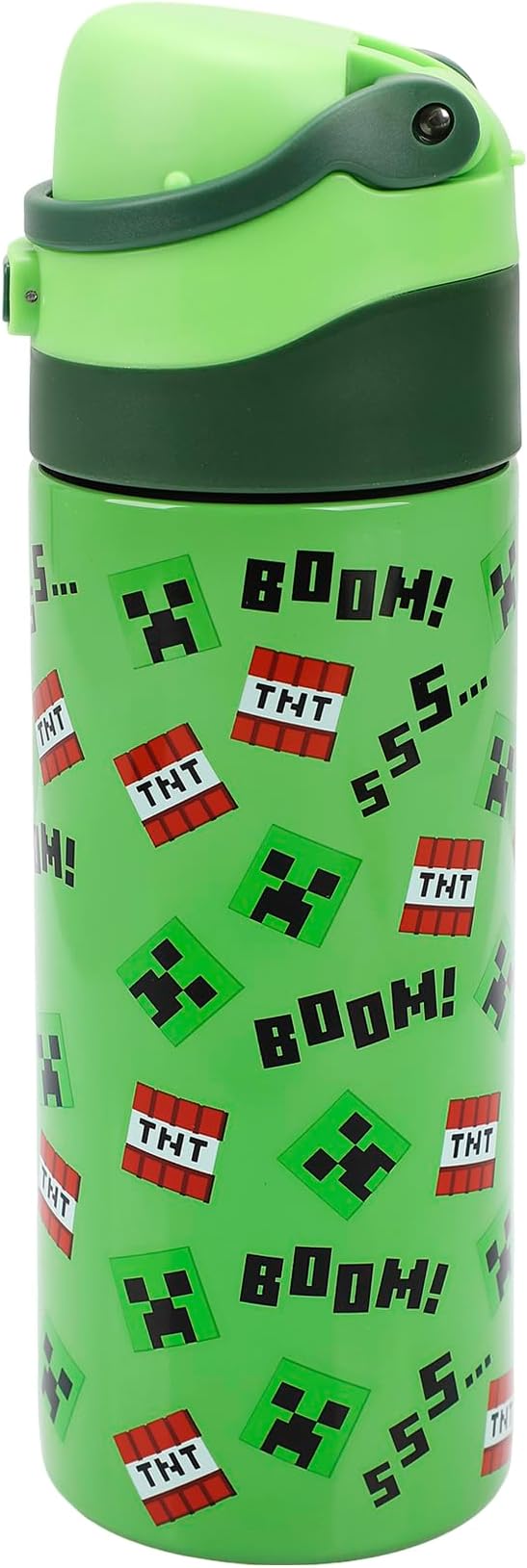 Minecraft Boom Green 24 Oz Stainless Steel Water Bottle