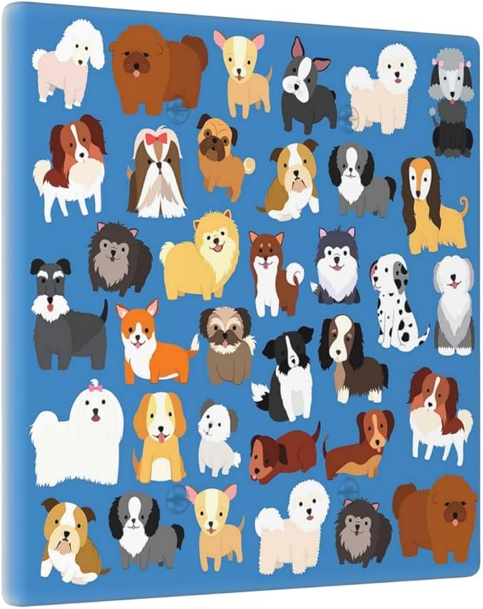 Cute Animal Dogs Puppy Decorative Outlet Cover Double Blank Light Switch Plate Cover Electricity Receptacles Plates For Home Kitchen Living Bedroom 4.6 * 4.5