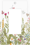 Colorful Butterfly Floral Plants Flower Vine Decorative Outlet Covers 1 Gang Single Rocker Light Switch Cover Plate Wall Plates GFCI Faceplate for Bed Room Living Room Decor