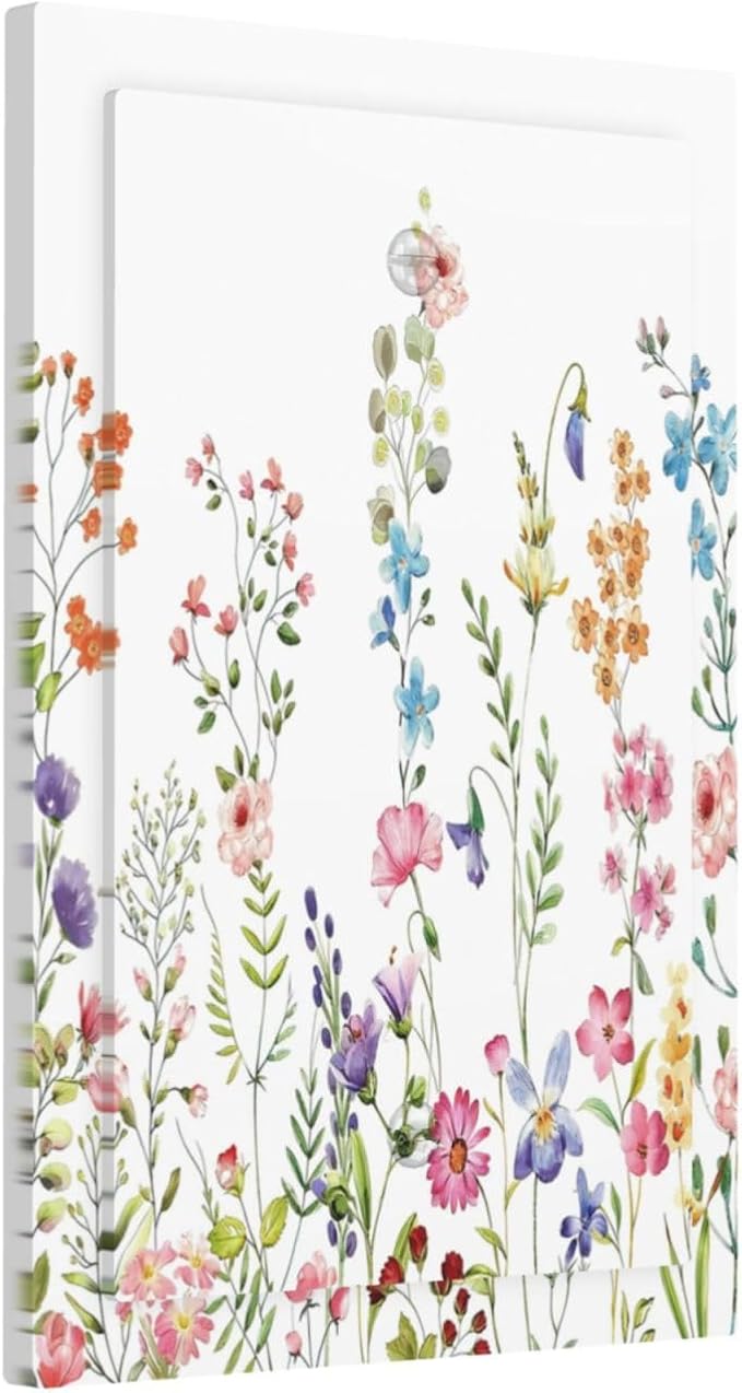 Boho Watercolor Wildflowers Floral Plants Flower Light Switch Cover Plate 1 Gang No Device Blank Electrical Wall Plates Faceplate Decorative Switch Plate Covers for Bedroom Living Room Decor
