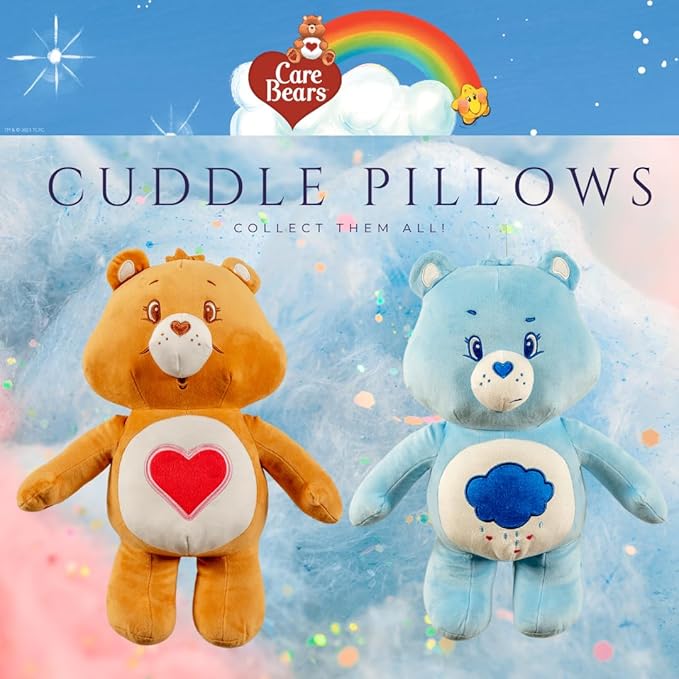 Care Bears Grumpy Bear Bedding Super Soft Cozy Decorative Pillow, (Officially Licensed Product) By Franco Collectibles