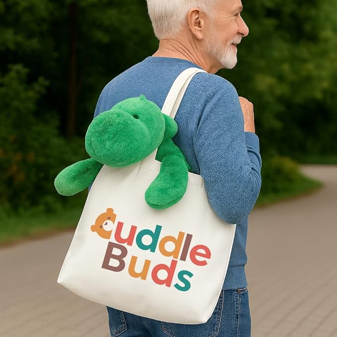 Cuddle Buds 5lbs Weighted Dinosaur Stuffed Animal for Sensory Needs, 20'' Plush Dino, Weighted Stuffed Animals for Adults, Soft Dinosaur Toy