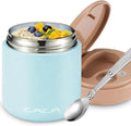 Thermo for Hot Food Kids - 15.2oz, Leak Proof Insulated Food Jar, Soup Thermo, Insulated Lunch Containers, Termos Para Comida Caliente, Wide Mouth Lunch Box with Folding Spoon and Handle
