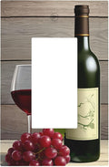 Rustic Wine & Grape Vineyard Scene Single Rocker Switch Cover - 1-Gang Standard US Size Wine Lover's Home Light Switch Covers for Kitchen Decor