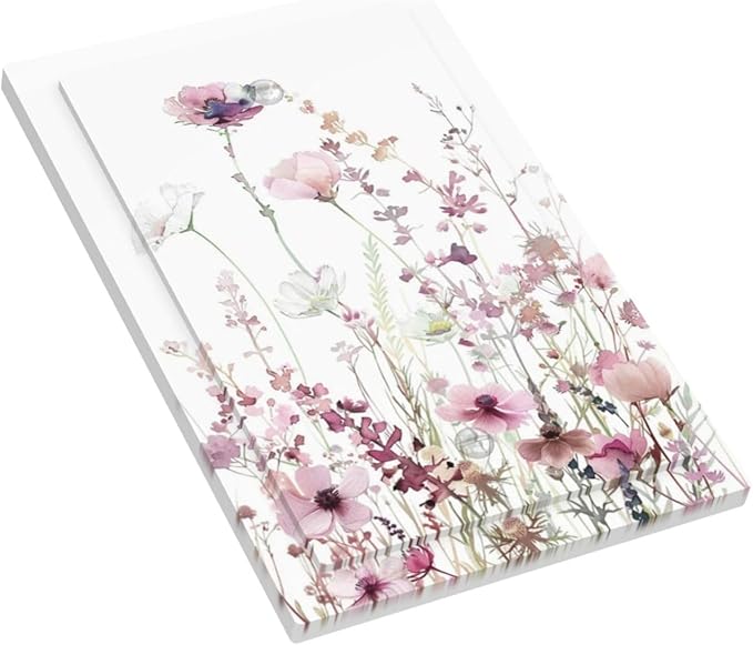 Floral Pink Watercolor Wildflowers Plant Flower Light Switch Cover Plate 1 Gang No Device Blank Electrical Wall Plates Faceplate Decorative Switch Plate Covers for Bedroom Living Room Decor