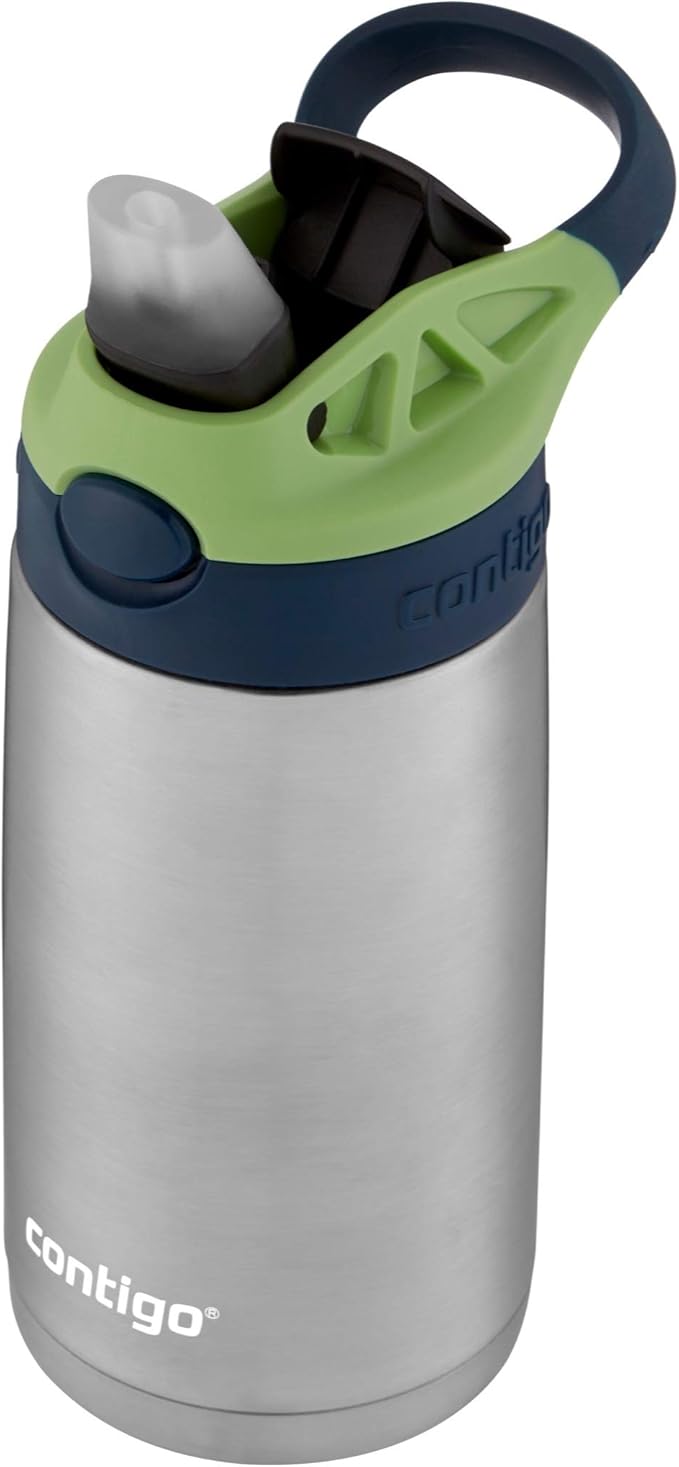 Contigo AUTOSPOUT Camping Hydration Thermal Bottle 1 Count(Pack of 1) Blueberry/Green Apple (Pack of 4)