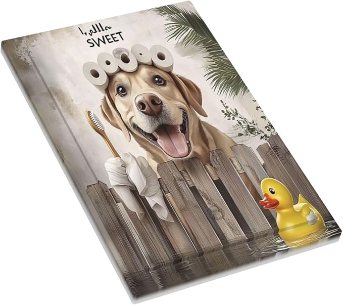 Funny Dog Rustic Farmhouse Wooden Fence Labrador Light Switch Cover Plate 1 Gang No Device Blank Electrical Wall Plates Faceplate Decorative Switch Plate For Kids Room Bathroom Decor