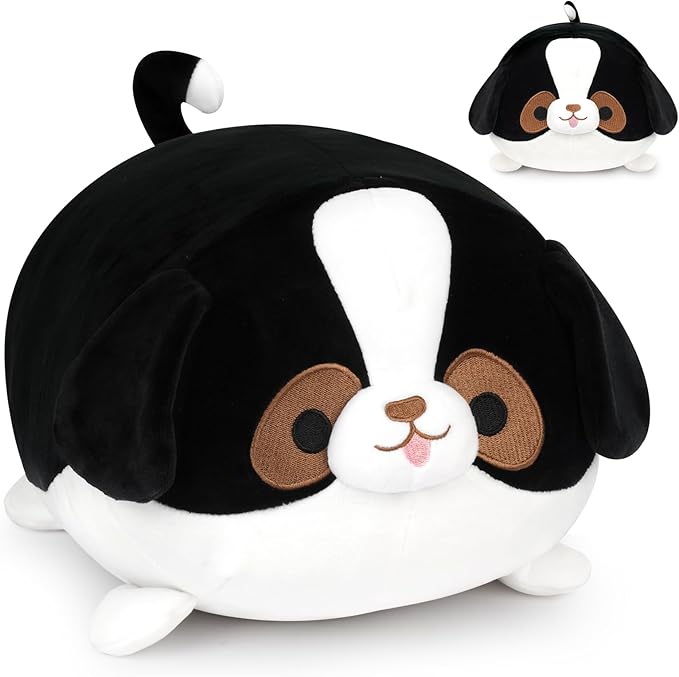 Bernese Mountain Dog Stuffed Animal,13 Inch Dog Plush Pillow,Cute Big Bernese Mountain Dogs Plush Toys,Soft Sleep Hugging Pillow Anime Kawaii Puppy Stuffed Animal Gifts for Kids Boys Girls