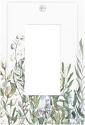 Wildflower Garden Rustic Green Leaf Floral Decorative Outlet Covers 1 Gang Single Rocker Light Switch Cover Plate Wall Plates GFCI Faceplate for Bed Room Living Room Decor