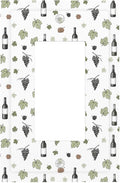 Wine & Vineyard Single Rocker Switch Cover - 1-Gang Standard US Size Vintage Wine Bottle & Grape Light Switch Covers, French Country for Kitchen Decor