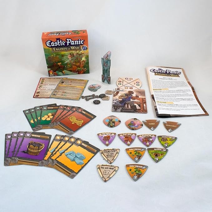 Engines of War ⎸Castle Panic Expansion ⎸Board Game for Adults and Family ⎸Cooperative Board Game ⎸Ages 8+ ⎸for 1 to 6 Players