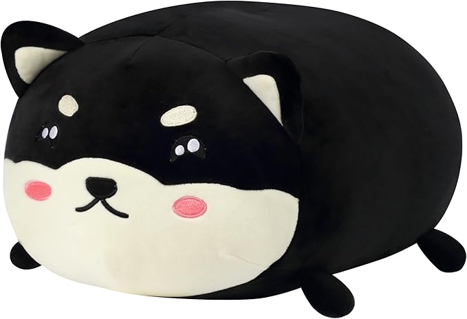 Cuteoy 17.7" Shiba Inu Stuffed Animal Plush Pillow Soft Comfortable Plushies Large Throw Body Pillow Sleeping Dog Plush Toy for Girls Boys Birthday