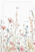 Watercolor Wildflower Pink Flower Plant Floral Light Switch Cover Plate 1 Gang No Device Blank Electrical Wall Plates Faceplate Decorative Switch Plate for Bedroom Living Room Decor
