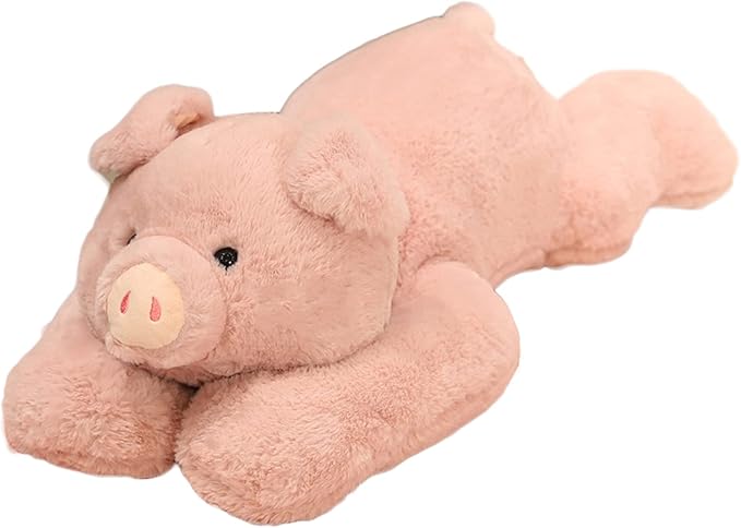 Weighted Stuffed Animals, 19.7" 3.3lbs Weighted Pig Stuffed Animal Toy Cute Pink Pig Plush Pillow Weighted Plush Animals Toy