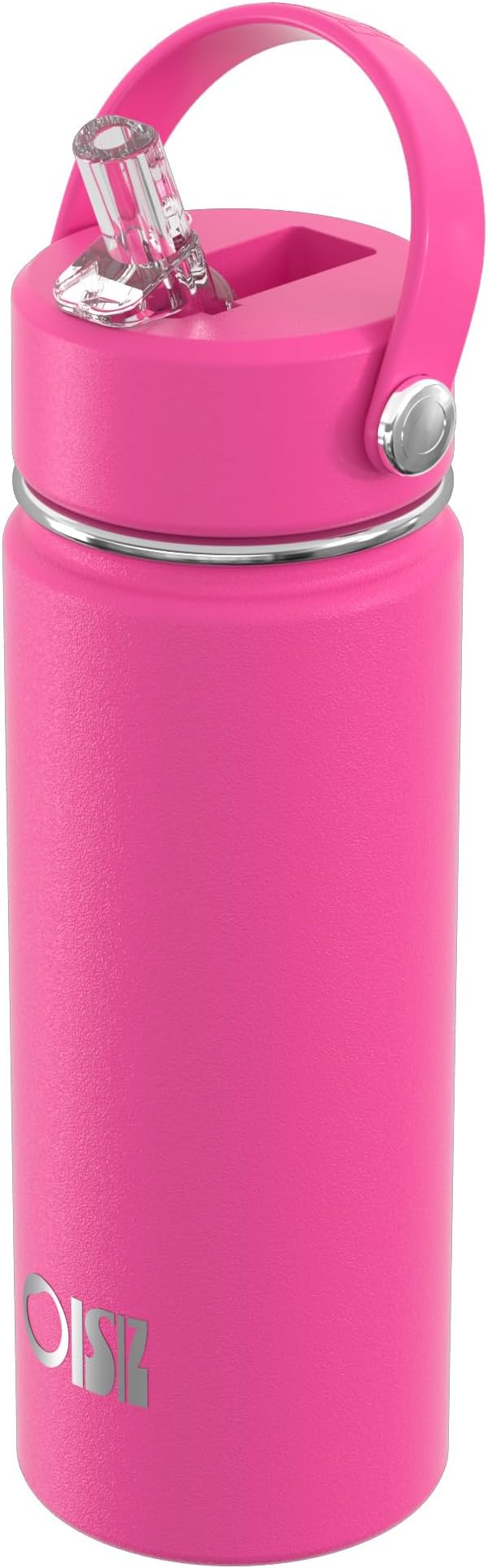 OISIZ 18oz Kids Water Bottle with Straw Lid, Vacuum Insulated Water Bottle Stainless Steel Bottles for Kids for School, Leakproof Water cups, BPA Free and Keep Cold for 24 Hours,Easy to Clean