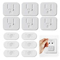 Outlet Covers Baby Proofing - Adhesive Sliding-Lock Socket Protector 12pcs Childproof Electrical Outlet Protectors for Home & Kitchen