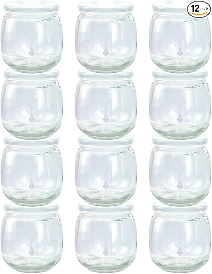 Baby Food Storage Containers,12 Pack Baby Food Containers with Lids,6 oz Glass Baby Food Jars,Small Snack Containers for Toddlers,Thickened Baby Food Storage Containers for Infant and Baby