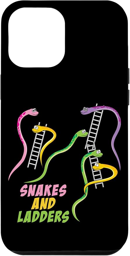 iPhone 15 Plus Snakes and Ladders Humor Board Game Gamer Womens Men Kids Case