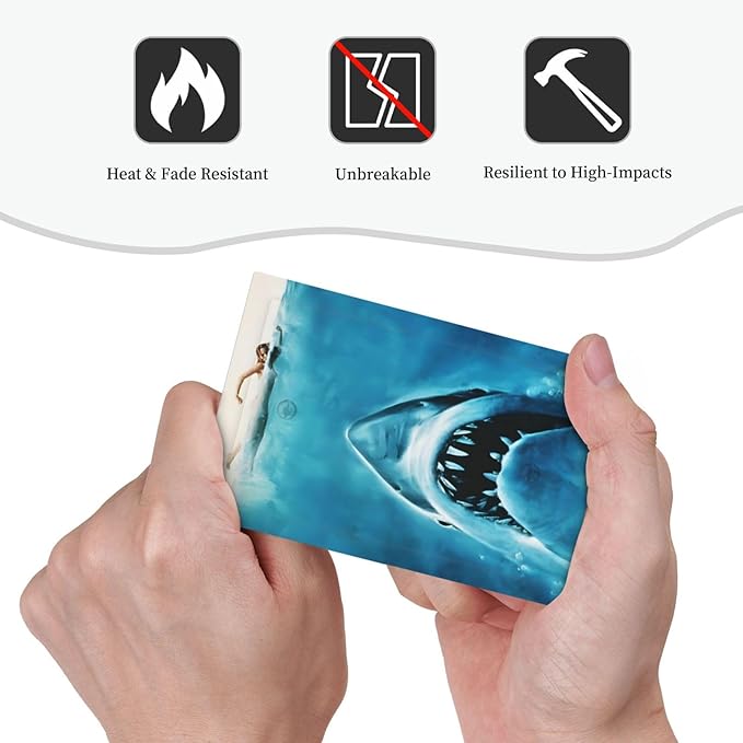 Swimming Woman Funny Shark Blue Ocean Light Switch Cover Plate 1 Gang No Device Blank Electrical Wall Plates Faceplate Decorative Switch Plate Covers for Kids Room Bedroom Decor