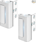 Home Security Door Locks for Front Door Child Safety Lock, Door Reinforcement Lock Kids Safety Door Latches for Top of Door Flip Extra Lock Withstand 800 Lbs, Night Guardian for Inward Swinging Doors