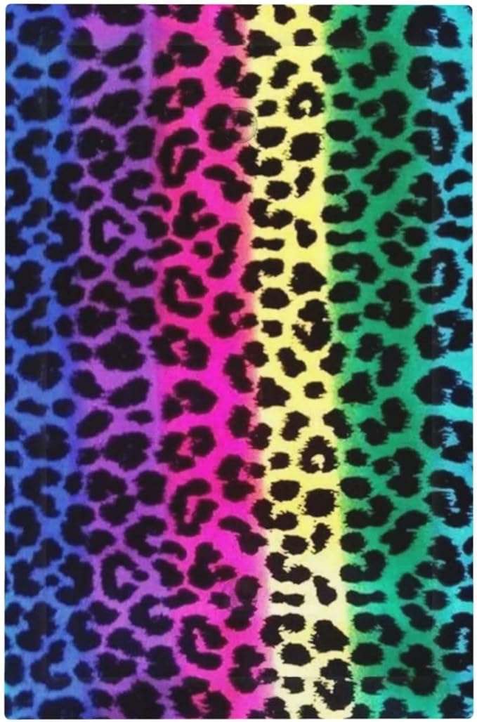 Blank Device Cover Wall Plate, Hot Pink Leopard Print Decorative WallPlate Cover Decor Wallplate, Rainbow Leopard Standard Size 1-Gang Light Switch Cover Plate, Unbreakable Polycarbonate Thermoplastic