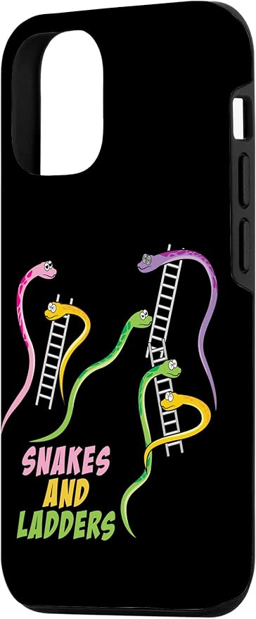 iPhone 12/12 Pro Snakes and Ladders Humor Board Game Gamer Womens Men Kids Case