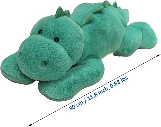 Doireum Weighted Stuffed Animals, Weighted Dinosaur Stuffed Animal Toy Dinosaur Weighted Plush Animals Throw Pillow Gifts for Boys Girls, 11.8 inch