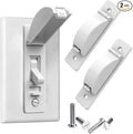 Light Switch Cover Guard, Child Proof Switch Guard 2 Pack for Toggle Switch, Prevent Kids from Turning Lights On/Off, Easy Install Wall Switch Protector (White)