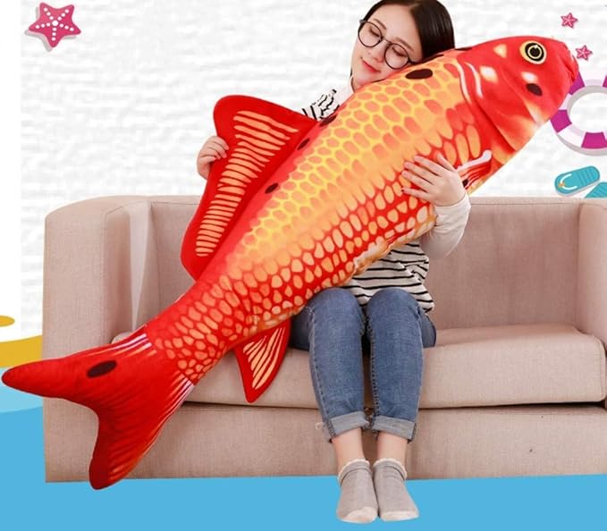 XIYUAN Giant-Simulation Fish Plush Toy/Toypillow/Stuffed Animal Toy, Used for Home Decoration Gifts, Toy Pillow (31.5 inches / 80 cm)