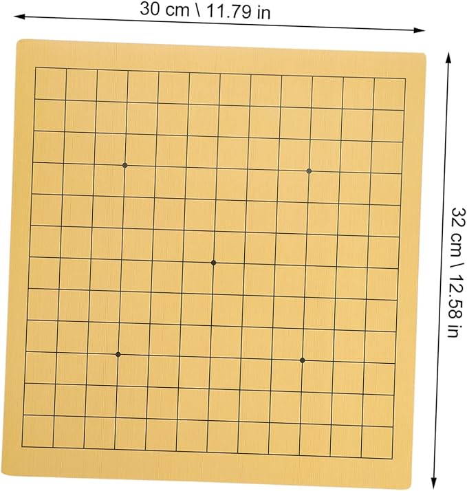 UPKOCH 2Pcs Wooden Go Chess Board Educational Go Game Board Lightweight Portable Design Craftsmanship for Enhanced Patience and Thinking Skills for Home