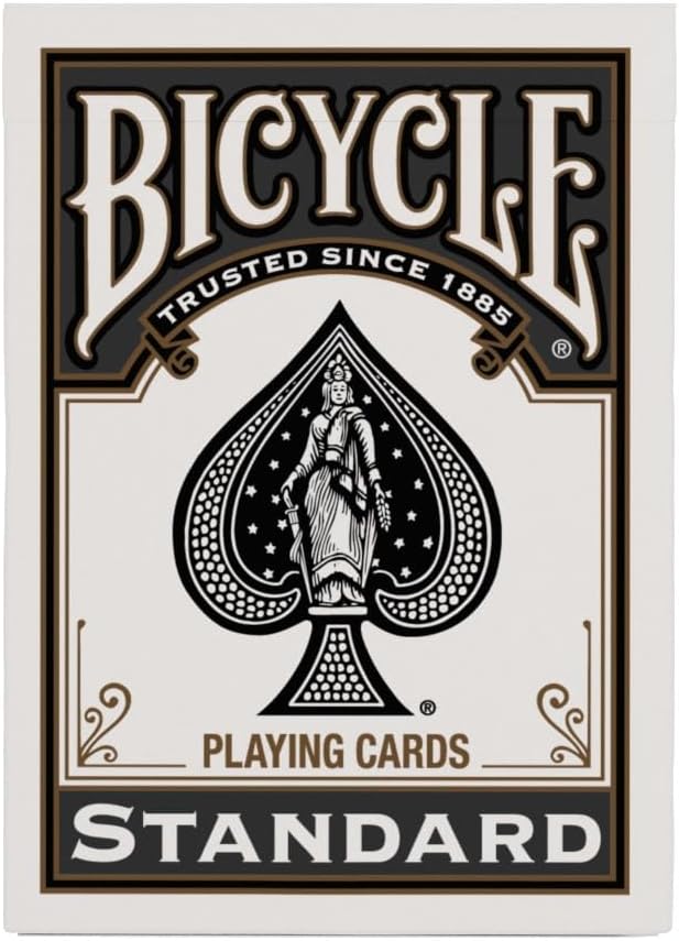 Bicycle Black Playing Cards, Standard Index Poker Size, Classic Deck of Cards for Poker, Blackjack, Family Game Night & Card Games, Fun for All Ages
