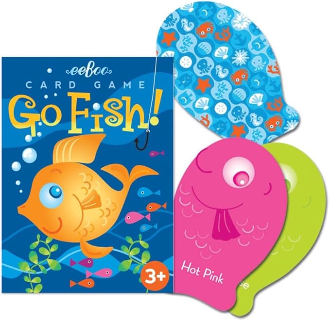 eeBoo: Color Go Fish Playing Card Game, Cards are Durable and Easy to Use, Instructions Included, Educational and Fun Learning, for Ages 3 and up