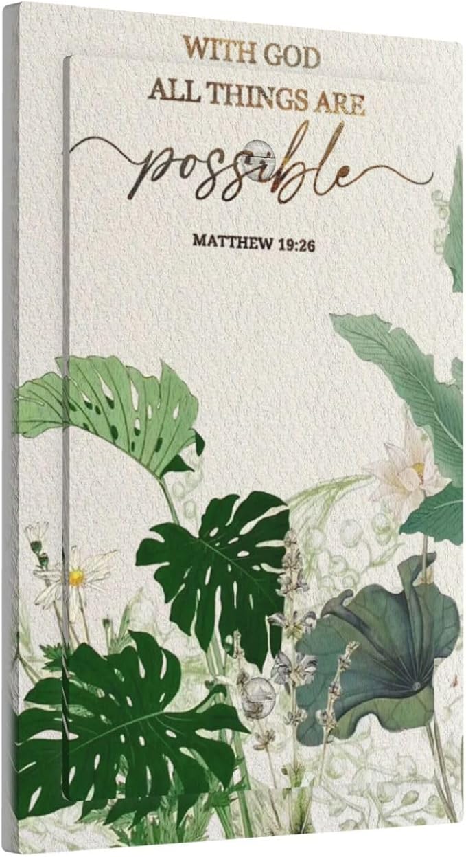 Decorative Light Switch Cover Plate Boho Green Monstera Leaf Inspirational Quotes 1 Gang No Device Single Blank Outlet Covers Wall Plates for Electrical Faceplate for Bedroom Home Decor