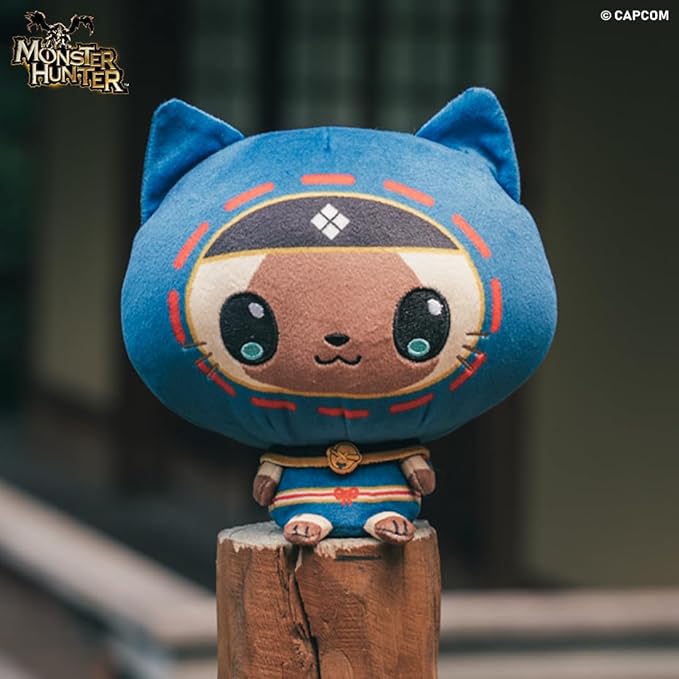 TeeTurtle Cloudheads Palico Plush - 5-Inch Official Monster Hunter Stuffed Animal with Embroidered Details - Soft Cuddly Plush Toys for Kids, Teens, and Adults
