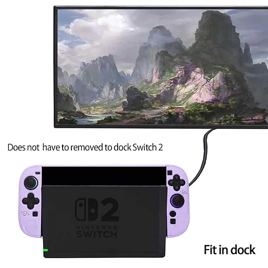 GUTIAL Accessories Pack for Nintendo Switch 2 2025 - Cute Kawaii NS 2 Accessories kit for Grils Boys Kids with Travel Carrying Case and Cartoon Dockable Cover Case, Screen Protector, Stand