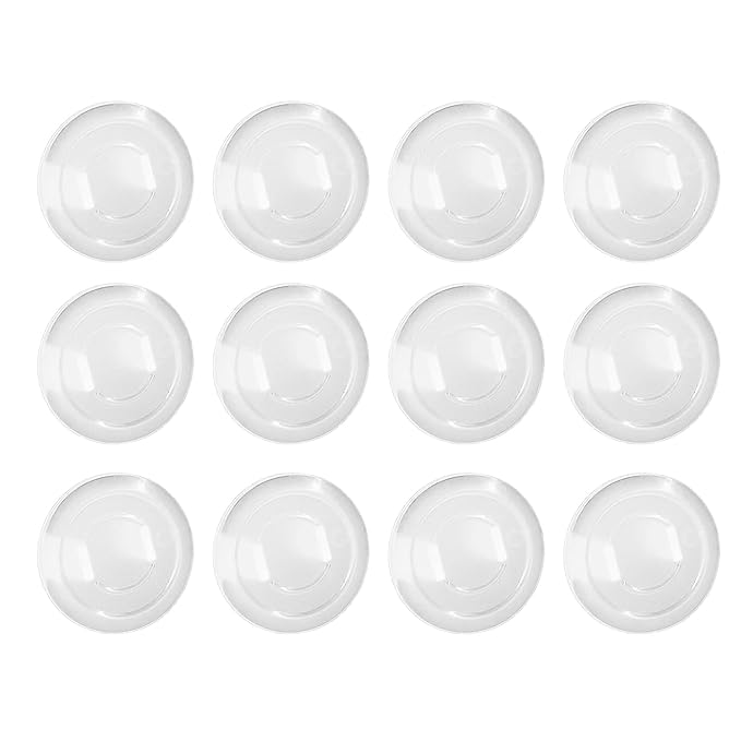 12Pcs Clear Plastic Outlet Covers, Shock Prevention Child Safe Easy Install Electrical Protector Safety Improved Baby Outlet Plug Covers Outlet Covers Baby Proofing (Transparent)