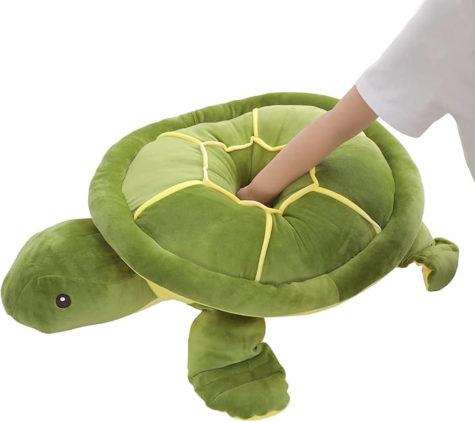 Dalmao 20 Inch Green Sea Turtle Stuffed Animals Soft Plush Toys Body Pillows Ocean Turtle Plushies, Gifts for Boys, Girls, Girlfriend, Birthday, Halloween, Christmas