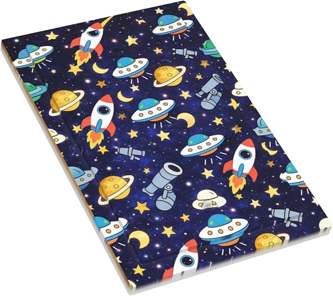 Decorative Light Switch Cover Plate Blue Space-themed Rocket Spaceship 1 Gang No Device Single Blank Outlet Covers Wall Plates for Electrical Outlets Faceplate for Children's Room Decor