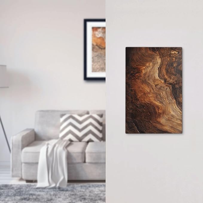 Natural Wood Grain Texture Old Tree Trunk Print Light Switch Cover Plate 1 Gang No Device Blank Electrical Wall Plates Faceplate Decorative Switch Plate Covers for Farmhouse Home Decor