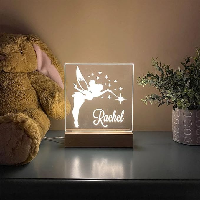 Fairy Night Light, Night Light, Kids Bedroom, Nursery Night Light, Personalized Night Light, Custom Name Night Light, Childs Playroom, Gift for Kids