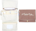 MODAKIDS Baby Bag Organizer, Waterproof Mini Diaper Bag, Foldable Mom Travel Set, Diaper Organizer, with Gift for Baby Shower (Coffee)